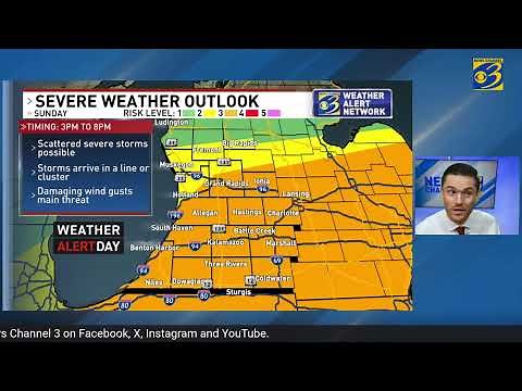 WEATHER ALERT DAY: Strong to severe storms possible in West Michigan