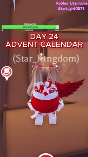 DAY 24 ADVENT CALENDAR IN ADOPT ME ROBLOX #adoptme #adoptmeroblox #roblox #adventcalendar