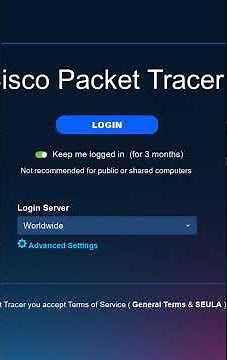 1.CISCO Packet Tracer Basic Thing for Login