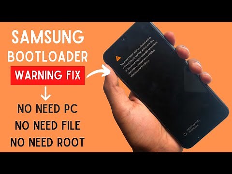 Samsung Bootloader Unlocked Warning Remove Without PC [All Model Worked]