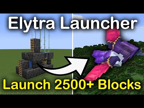 Fastest Way To Travel In Minecraft Java TUTORIAL: Best EASY Elytra Launcher 1.19!