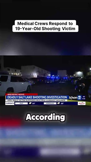 Heartbreaking news out of Honolulu: EMS crews battled to save a 19-year-old critically injured in a shooting incident just before midnight. He tragically succumbed to his wounds. Authorities confirm this is now officially a murder investigation. A somber scene unfolding. #Honolulu #MurderInvestigation #TragicLoss #CrimeAlert