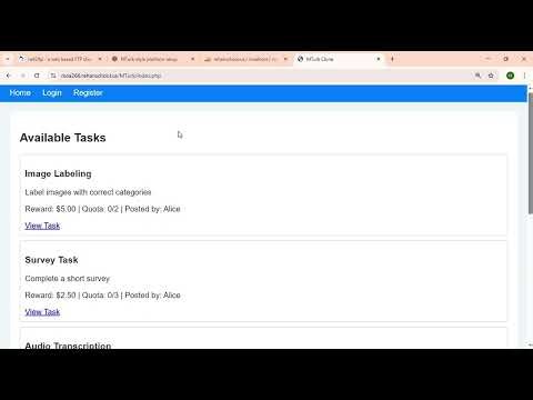 Coding Taxks#17 MTurk.com Clone