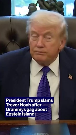 President Donald Trump issued a scathing critique of the Grammy Awards overnight, signaling intent to sue host Trevor Noah over comedic remarks linking the president to Jeffrey Epstein’s private island. | The Project
