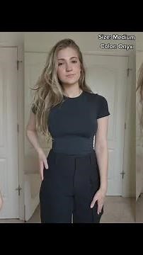 Skims Soft Smoothing T-Shirt Review & Try-On