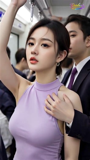 Cute & Pretty Beauty 💕✨🚇 Crowded Metro Subway | Real Commute Vibes #cute #metro #viral #shorts #fyp