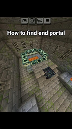 How to find end portal in Minecraft #minecraft #shorts #endportal #find #cyborg