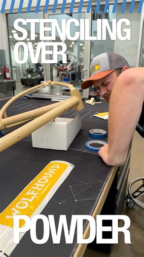 #stenciling over Powder Coating | Prismatic Powders