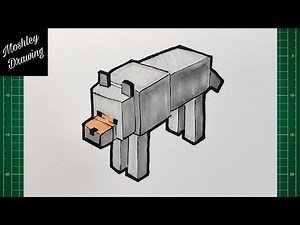 How to Draw Wolf Minecraft