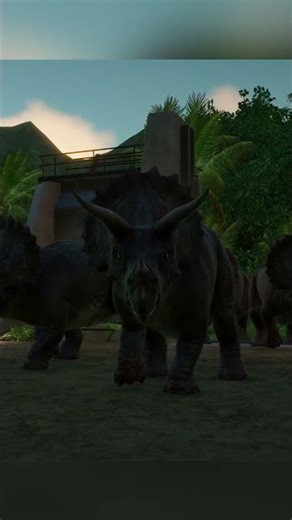 triceratops parade #jurassicpark #jurassicworld