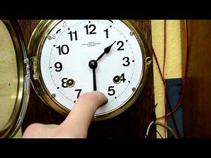 Wempe ships bell clock (wall version with barometer and bell)