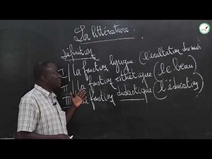 Course - Final Year - French: Literature / Part 3 / Mr. Ngom