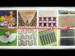 How to cut embroidered patches and badges? - Factory Cutting Process by CCD laser cutting machine