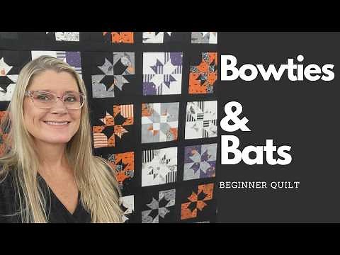 Beginner Quilting Pattern Bowties and Bats