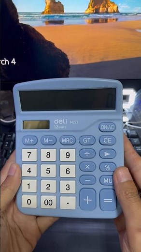 Deli M221 Calculator Attractive Design Dual Power #tbptutorial