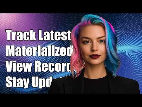 Use a Materialized View to track latest versions of records