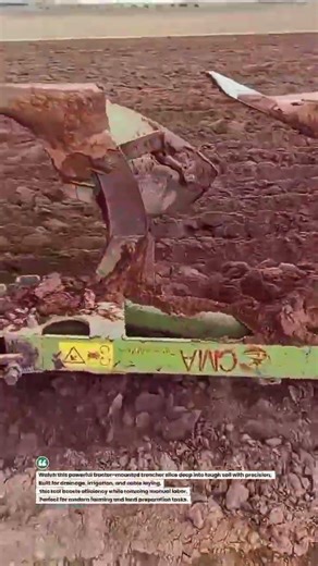 Deep Soil Trenching Tractor in Action 🚜 #Farming #Trenching #Agriculture