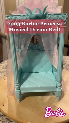 2003 Barbie Musical Princess Dream Bed!! #nostalgia #barbiedoll #barbie #pretendplay #dollhousefurniture #childhoodmemories | CPJ Collectibles
