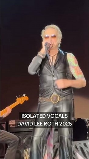 ISOLATED Vocal of David Lee Roth singing Running With The Devil during his 2025 tour. #davidleeroth