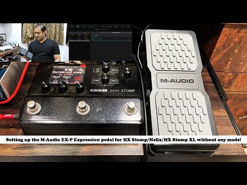 M Audio EX P Pedal for HX Stomp and Helix Setup and Quick Review