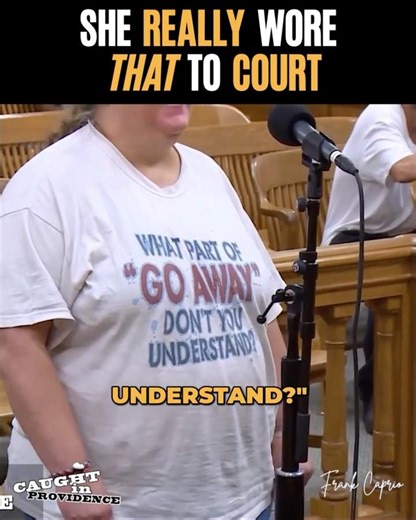 She REALLY wore that to COURT!