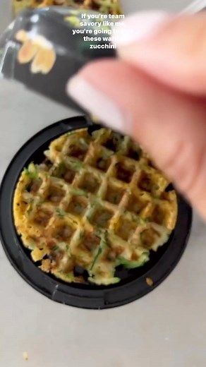 Dust off that waffle iron and make these savory zucchini waffles! It’s easy, super delicious, and a great way to use summer zucchini. | Skinnytaste
