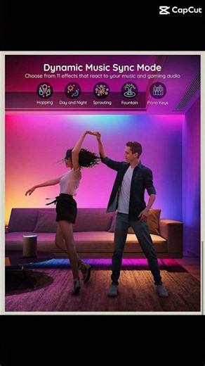 RGB LED Setup 🌈 | Room Glow-Up with Govee #shorts#rgb#lighting#setup#decor