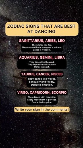 Zodiac signs that are best at dancing #zodiacsigns #manifestation #zodiacwhisperer