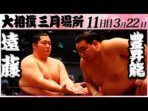 大相撲 遠藤 ー 豊昇龍＜令和５年三月場所・十一日目＞SUMO