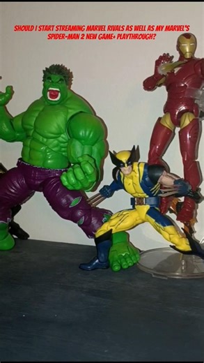 new Marvel Legends set up showcase! and should I start streaming Marvel Rivals as well #marvelrivals