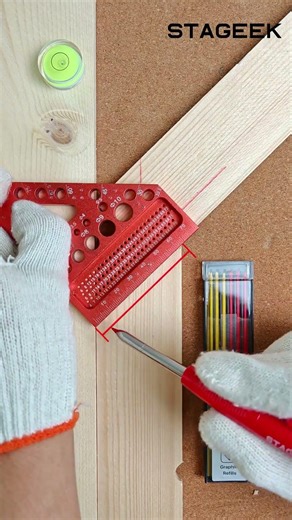 #diy Perfect Woodworking Layout = Tighter Joints (This Changes Everything)#stageek #tools #shorts