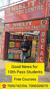 104K views · 1.8K reactions | 10th Pass Srudents ke leye #GoodNews #Free of Cost #Courses by Akshar Computer Center ☎️ 7006742354, 7006509070 Address : Adjoining Lane SPMR College of Commerce, Canal Road, Jammu. | Ashish Kohli | Facebook