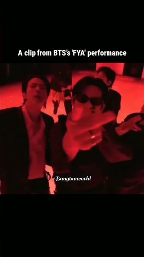 A clip from BTS’s 'FYA' performance! ✨...