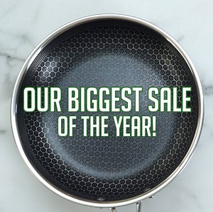 We just launched our biggest sale EVER! Enjoy up to 20% OFF the perfect holiday cookware set. Our new patented HexClad Technology is Non-stick, Metal Utensil Safe, Oven Safe, Dishwasher Safe, PFOA Free and more! Shop Now: http://bit.ly/HexCladShop | HexClad