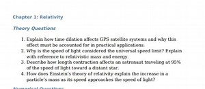 Chapter 1: RelativityTheory QuestionsExplain how time dilat... | Filo