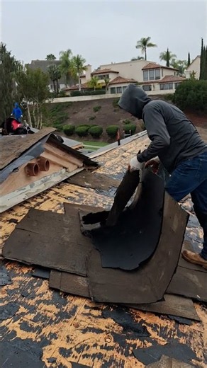 Removing old asphalt #tearoff #roofing #roofs