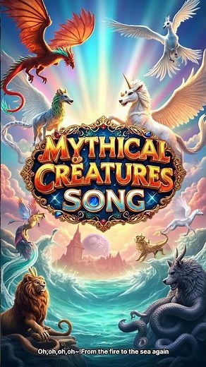Mythical Creatures Song Shorts1 #Fantasy #MythicalCreatures #AIMusic
