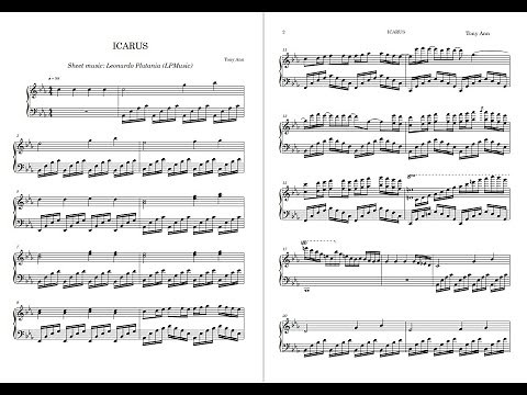 ICARUS - Tony Ann (Sheet Music for piano by Leonardo Platania - PDF in description)