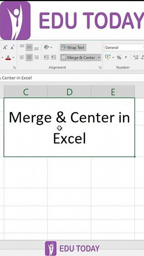 Excel Basic - Merge & Center in Excel