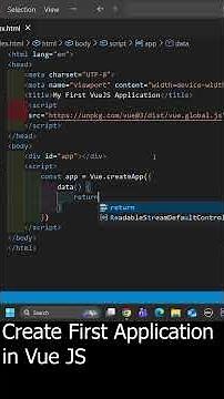 First VueJS application for beginners
