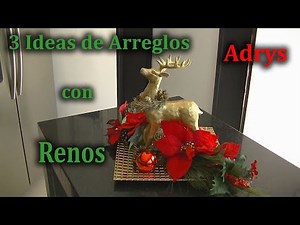 3 Ideas of Christmas Arrangements with Reindeer || Christmas 2020