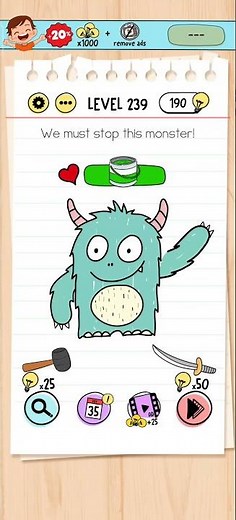 Brain Test Level 239 Solution & Walkthrough | Tricky Puzzles (Android & iOS Shorts)