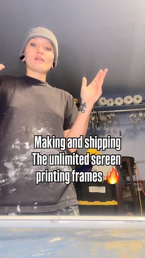 Making and shipping the unlimited SCREENPRINTING frames 🔥🫶🏻🔥 #trending #diy #screenprinting #create #make #supportlocalartists #crafty #cricut | Eli Ashe