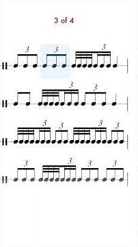 32nd Notes + 16th-Triplets | Rhythm Practice (Tricky) 🎶 #drums #rhythmchallenge #drummer #music
