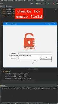 Python Password Manager 🔑 #discover #python #password