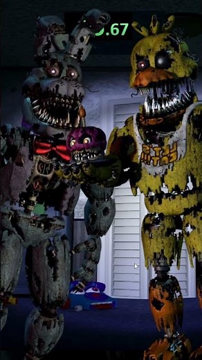 FNAF 4 max mode can be beaten WITHOUT ANY DOORS... #fnaf #fivenightsatfreddys #challenge