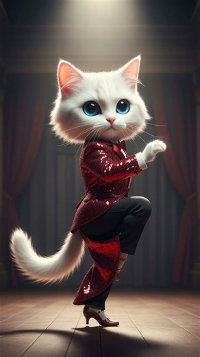 This Cat's Tango Has More Drama Than You! 🔥 #shorts #funny #catlover #tango #cute #viral