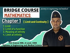 Bridge Course || Limit and Continuity || Introduction || NEB Class 11 BASIC MATHEMATICS