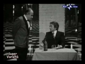 Walter Chiari al ristoranre