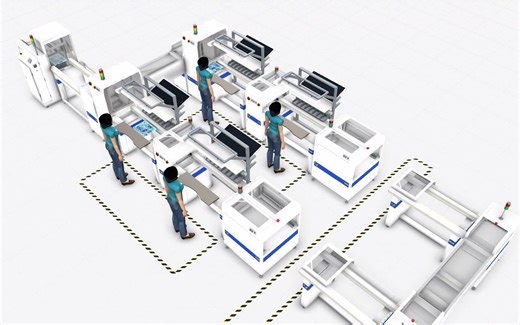 VC Simulation DEMO——SMT_Line_Mycronic 迈康尼SMT生产线